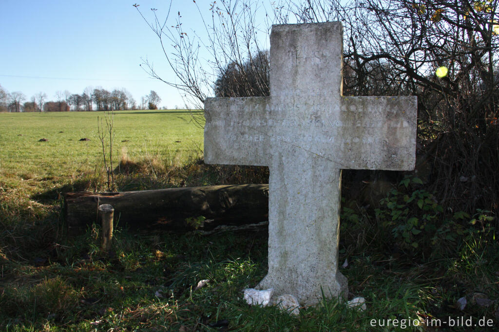 Detailansicht von Das "Heckkreuz" auf der Moorroute bei Simmerath