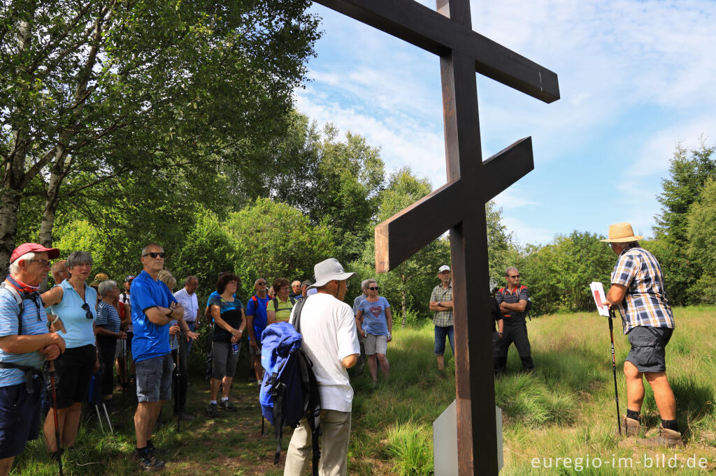 Detailansicht von Das Russenkreuz im Venngebiet Bosfagne bei Sourbrodt