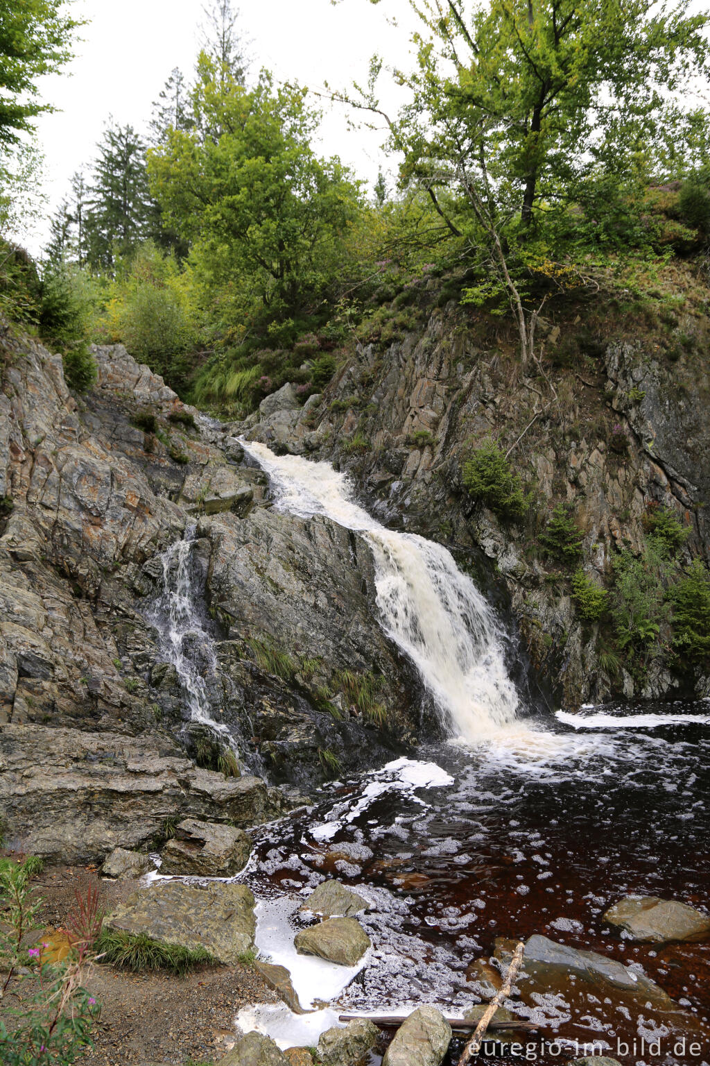 Detailansicht von Der Bayehon Wasserfall