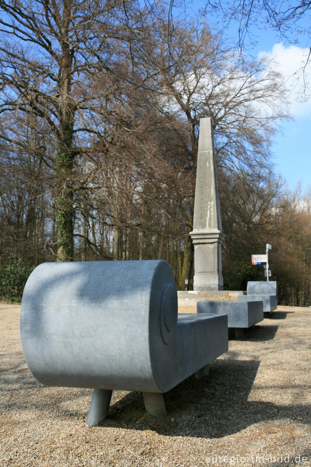 Detailansicht von Der "Blaue Stein" am "Weißen Weg", Wurmtal bei Aachen