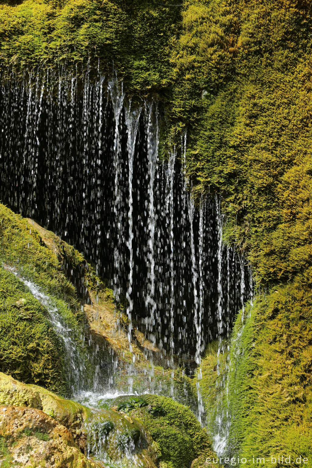 Detailansicht von Der DreimÃ¼hlen-Wasserfall in der Eifel bei Ãxheim AhÃ¼tte