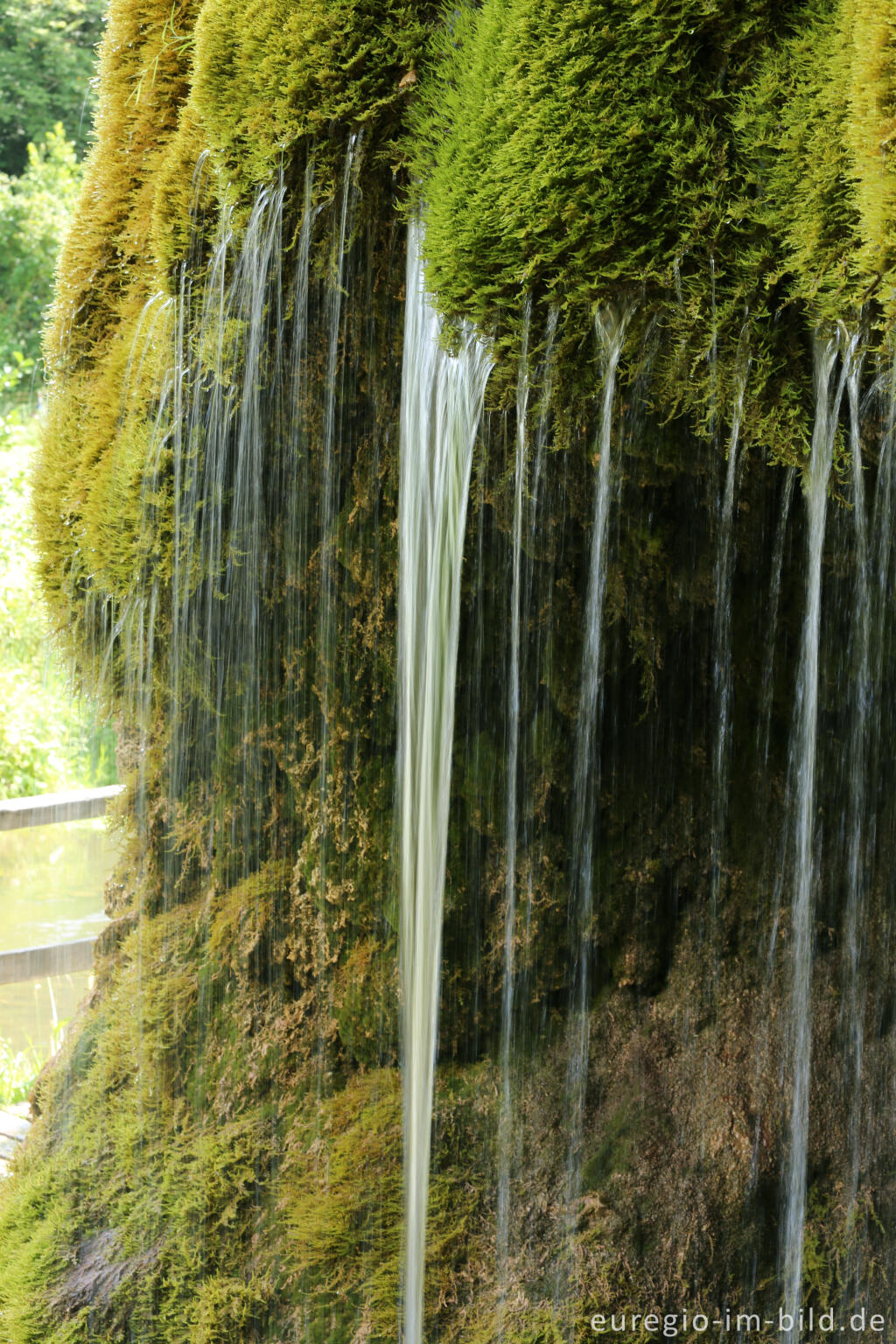 Detailansicht von Der Dreimühlen-Wasserfall in der Eifel bei Üxheim Ahütte