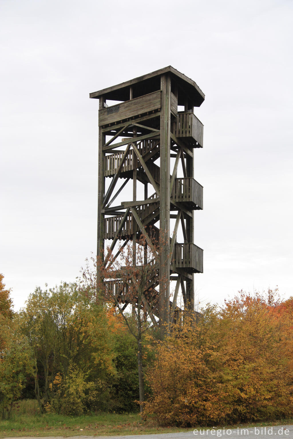 Detailansicht von Der Fidei-Aussichtsturm nördlich von Rodt, Eifelsteig, Etappe 14