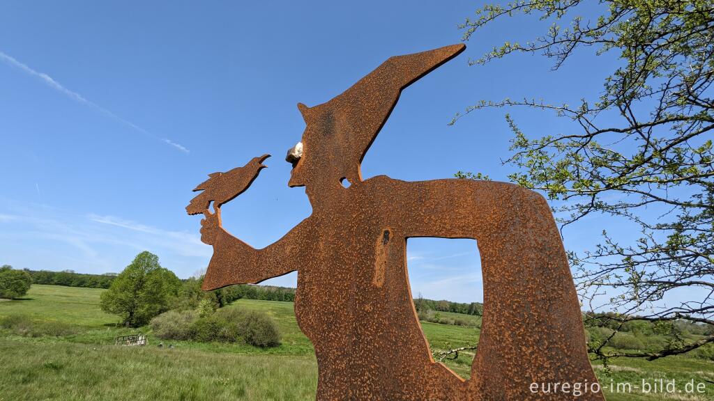 Detailansicht von Der Hexenplatz im Kalltal, westlich von Simmerath