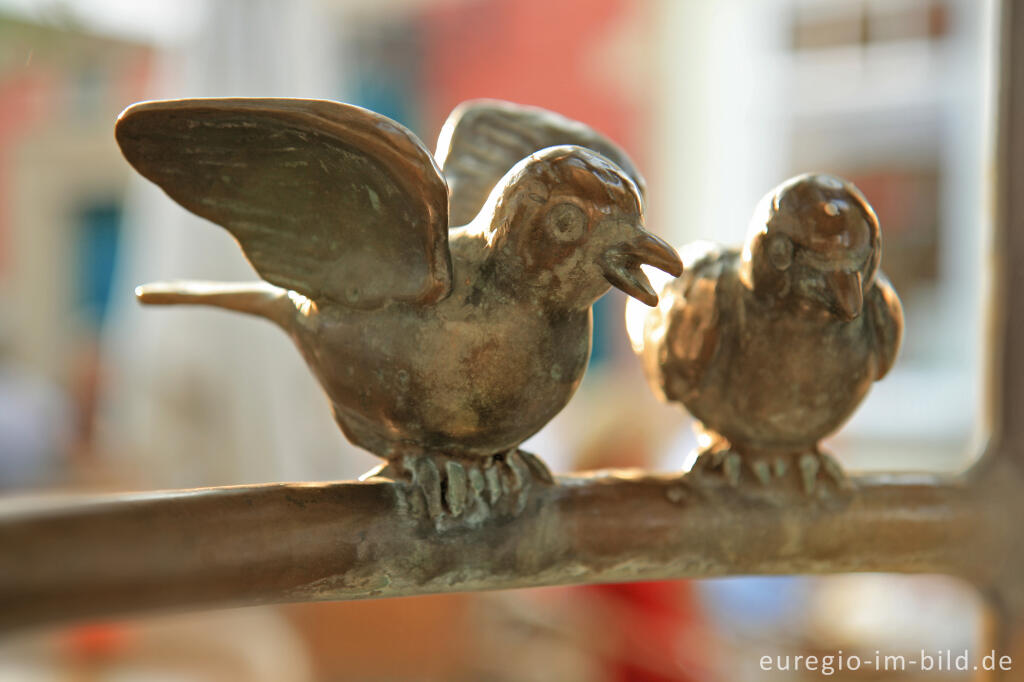 Detailansicht von Der Möschebrunnen auf dem Münsterplatz, Aachen