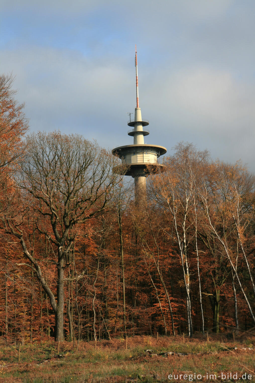 Detailansicht von Der Sendeturm "Mulleklenkes", südwestlich von Aachen