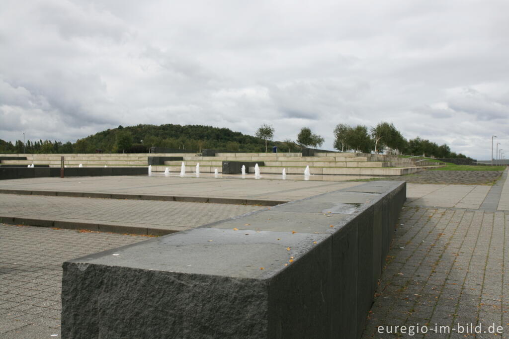 Detailansicht von Der "Wassertisch", Annapark, Alsdorf