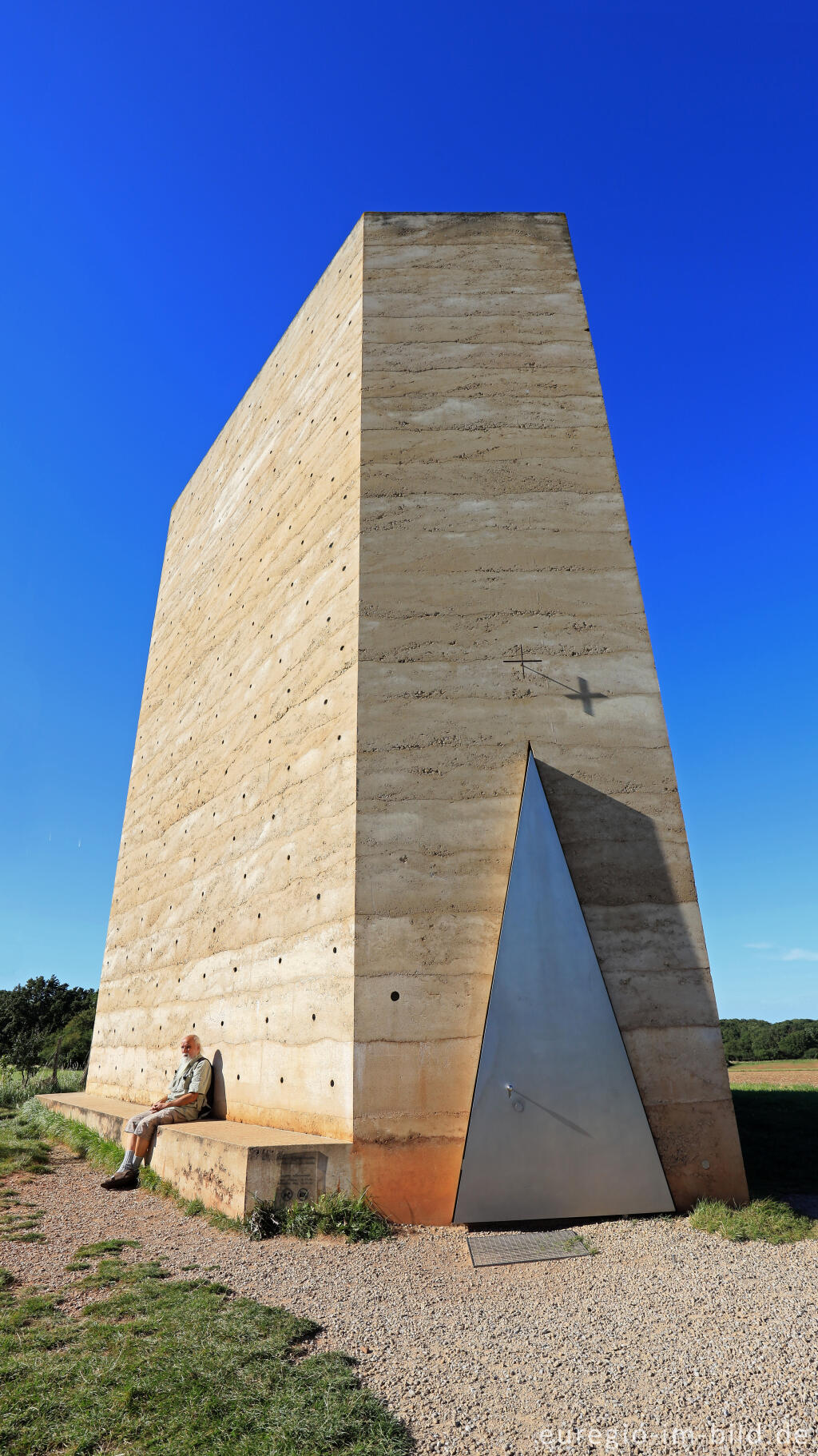 Detailansicht von Die Bruder-Klaus-Kapelle bei Wachendorf