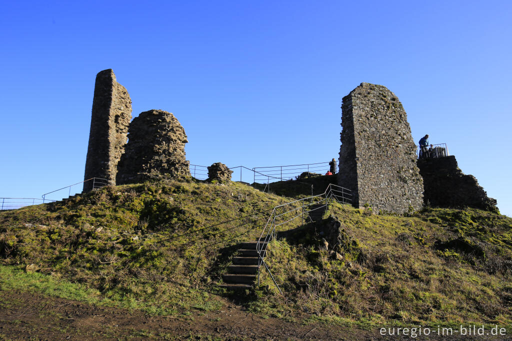 Detailansicht von Die Burgruine von Kronenburg bei Dahlem