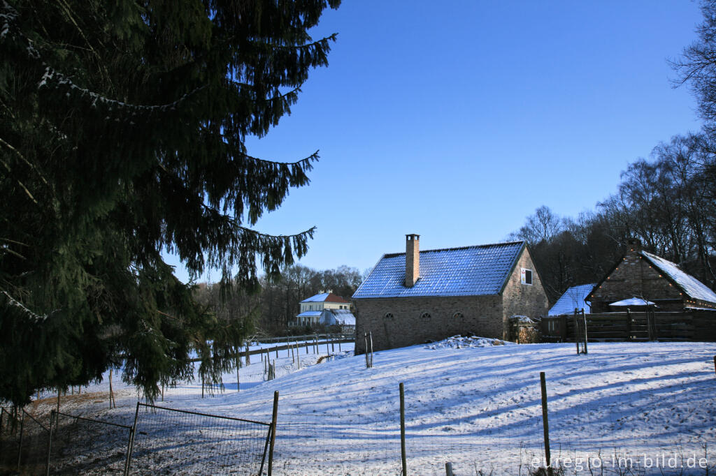 Detailansicht von Die einzige Berghütte der Niederlande im Vijlenerbos