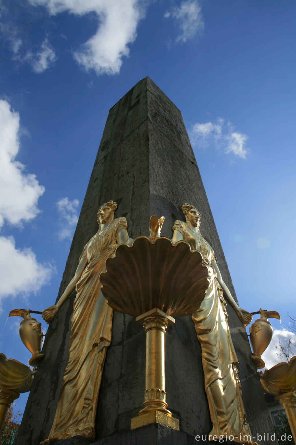 Detailansicht von Die Hotmannspief, ein Brunnen in Aachen