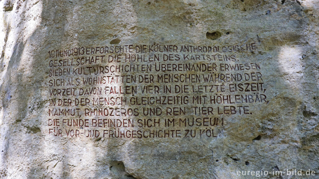 Detailansicht von Die Kakushöhle bei Dreimühlen (Gem. Mechernich), Eifel