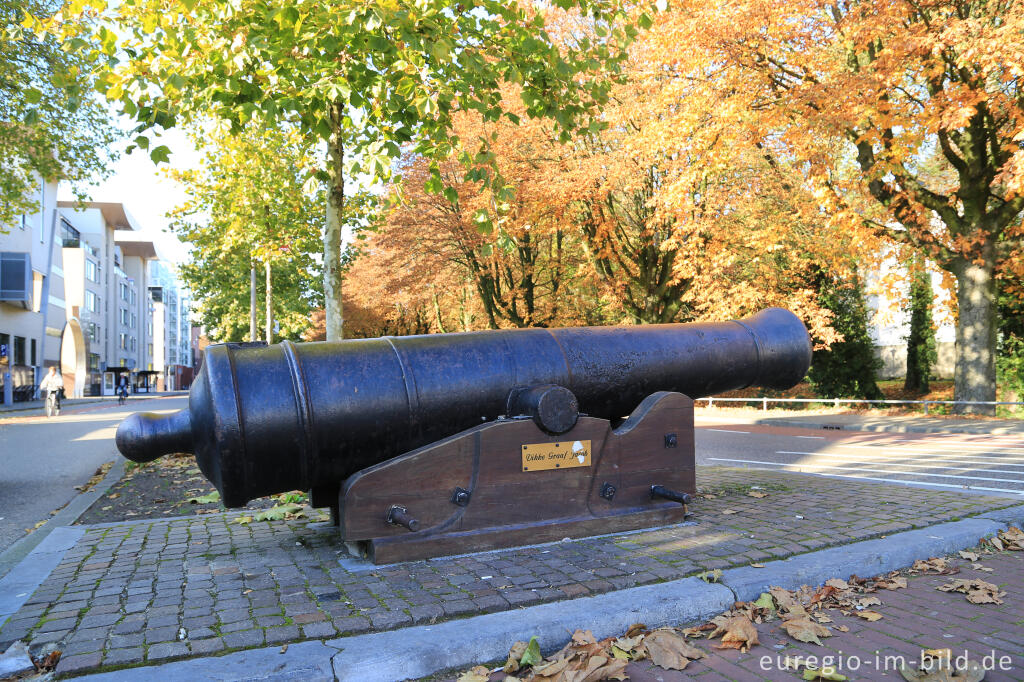 Detailansicht von  Die Kanone "Dikke Graaf Jacob", Weert (NL)