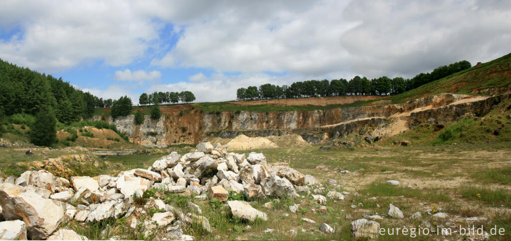 Detailansicht von Die Mergelgrube ´t Rooth in Südlimburg, Panoramafoto