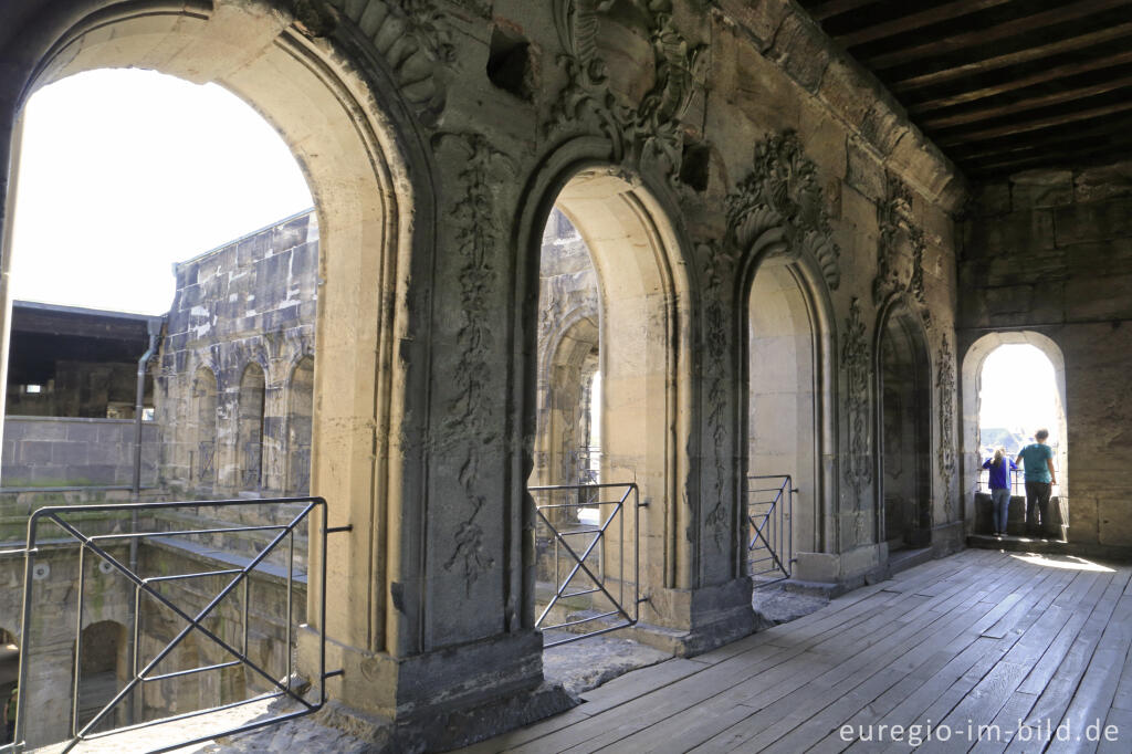 Detailansicht von Die Porta Nigra in Trier