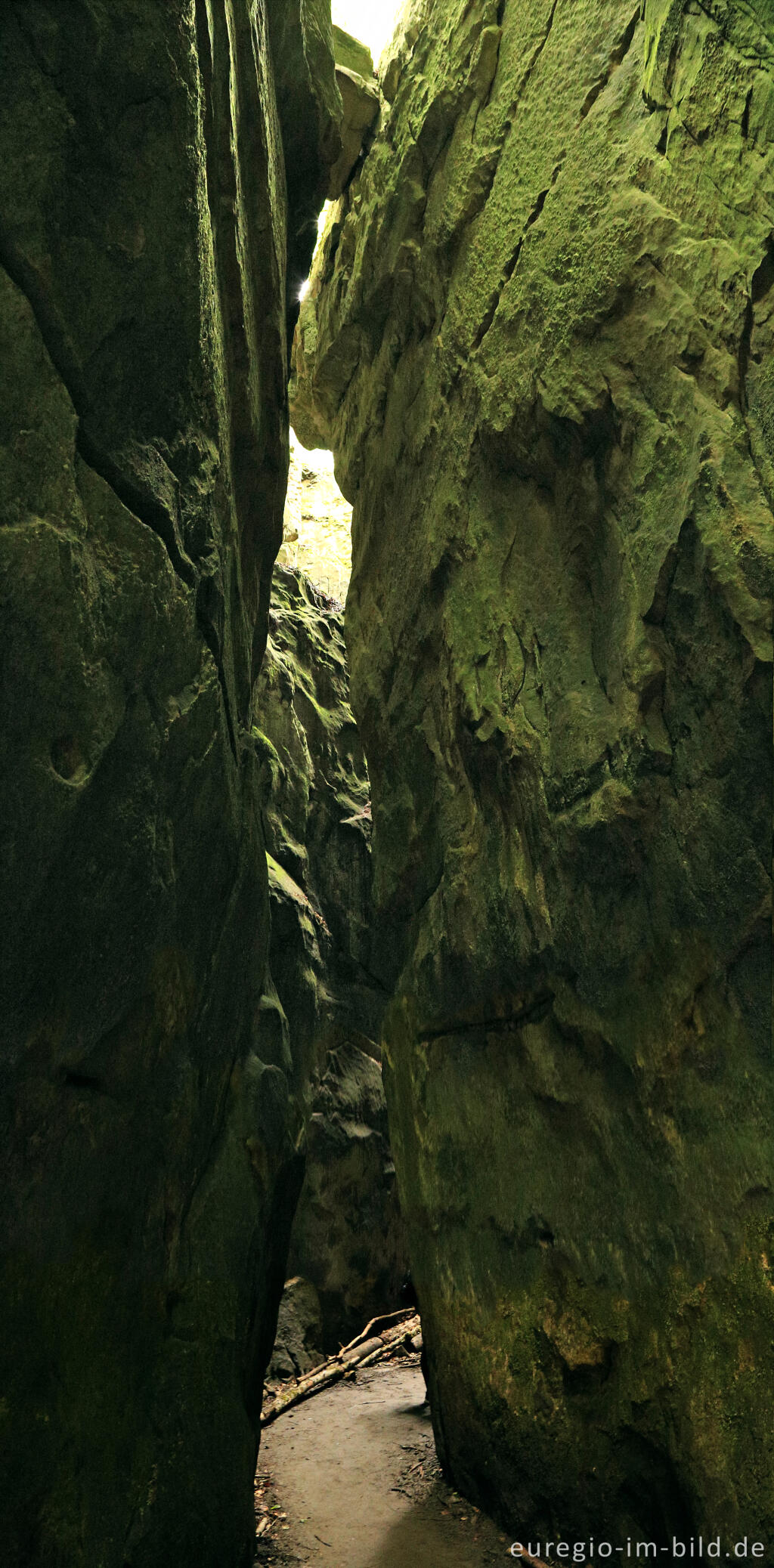 Detailansicht von Die Teufelsschlucht bei Ernzen, Südeifel