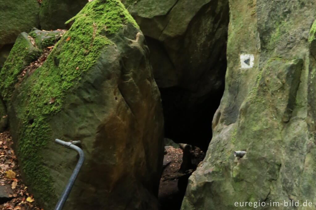 Detailansicht von Die Teufelsschlucht bei Ernzen, Südeifel