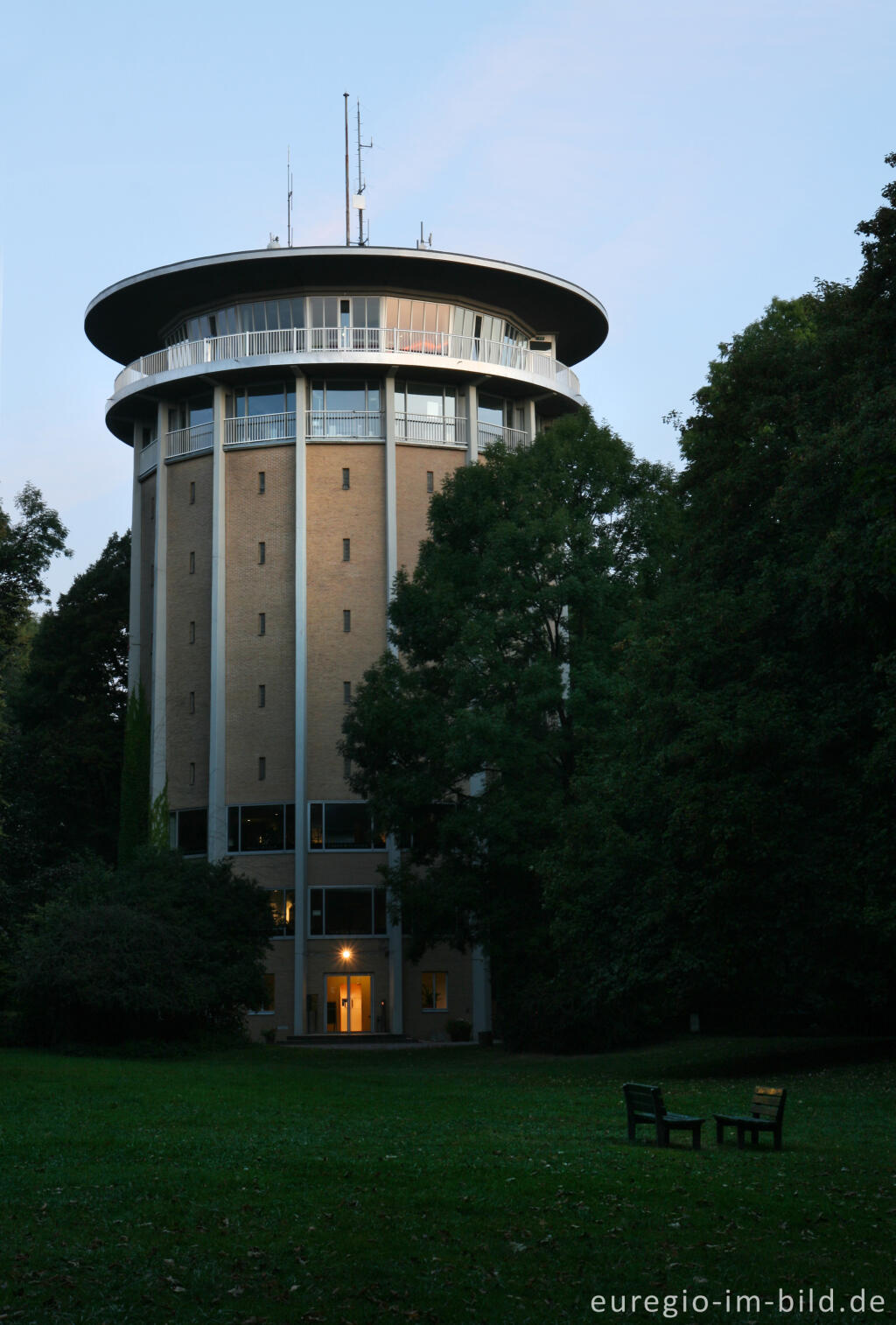 Detailansicht von Drehturm Belvedere auf dem Lousberg, Aachen