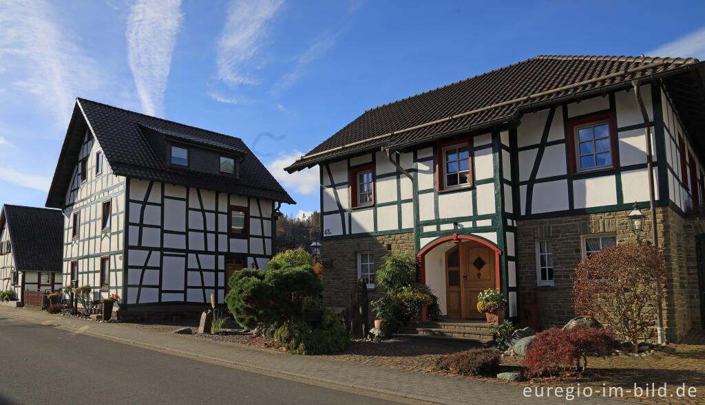 Detailansicht von Fachwerkhäser in Einruhr, Gemeine Simmerath