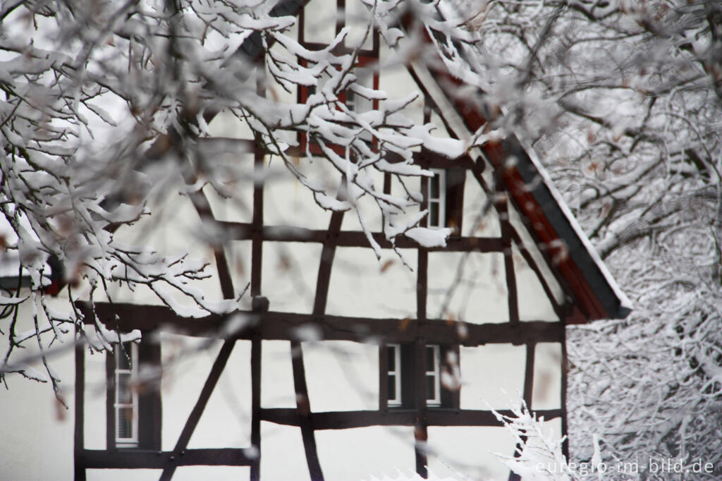 Detailansicht von Fachwerkhaus bei der Marienkapelle, Roetgen, Nordeifel