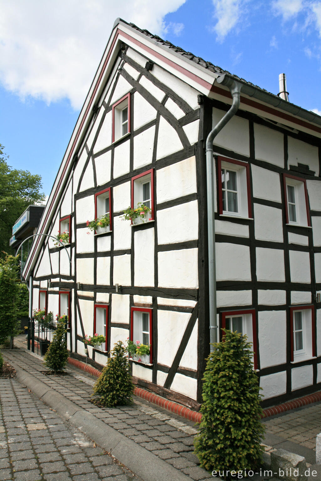 Detailansicht von Fachwerkhaus, Hauptstraße, Roetgen in der Nordeifel