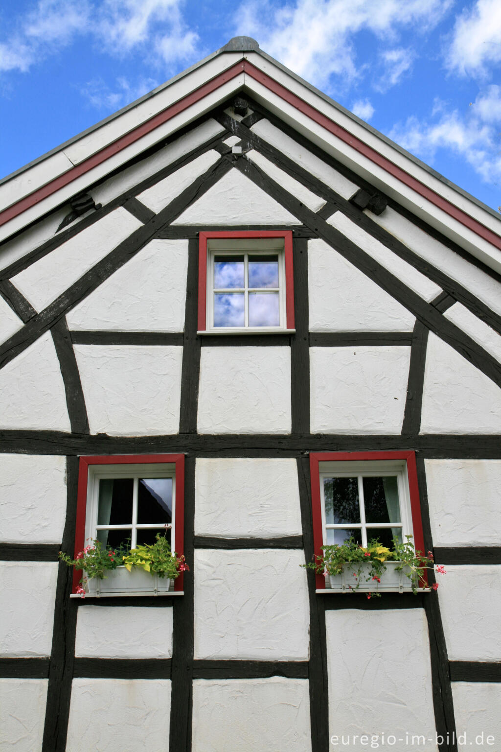 Detailansicht von Fachwerkhaus, Hauptstraße, Roetgen in der Nordeifel