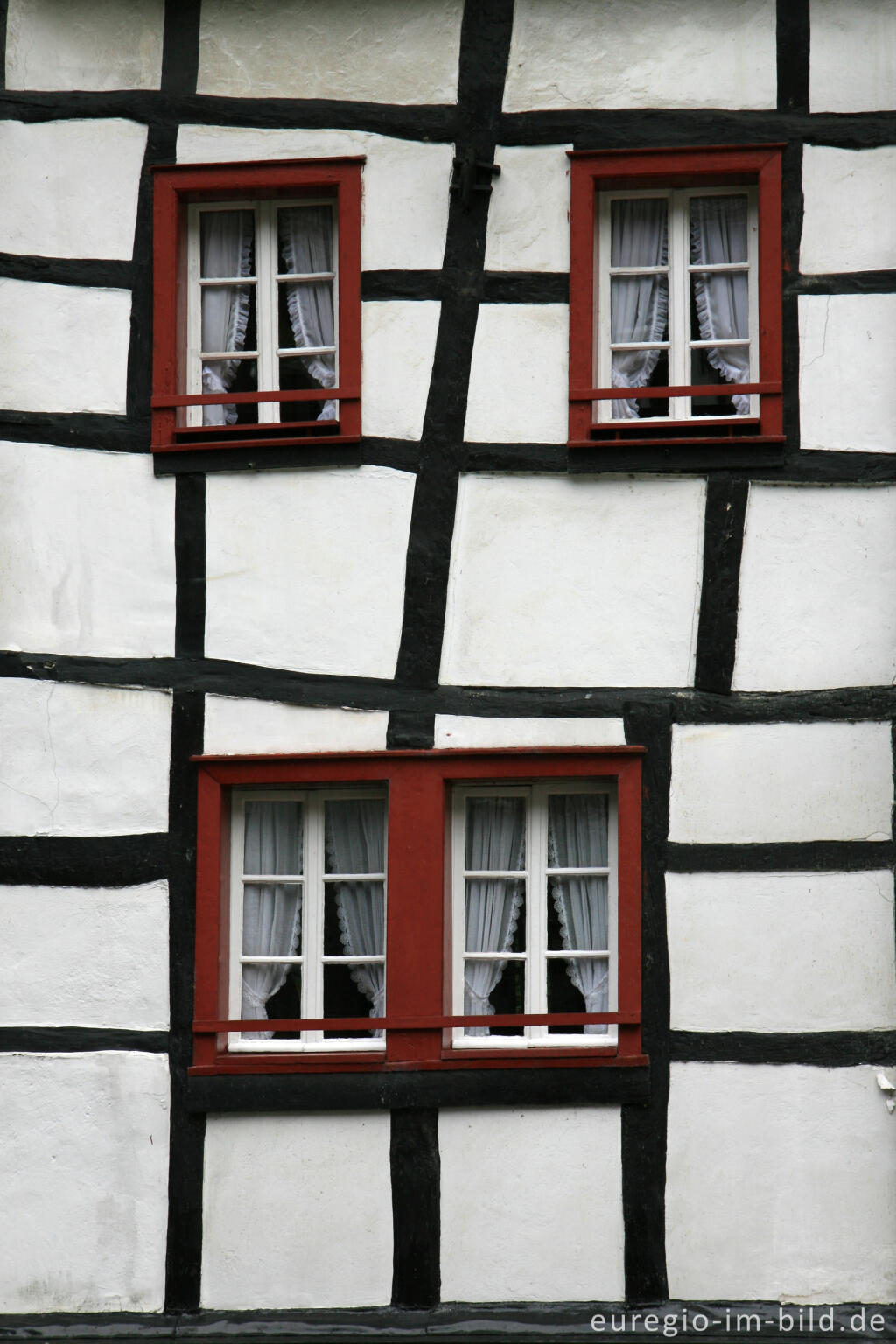 Detailansicht von Fachwerkhaus, Im Städtchen, Monschau, Rureifel