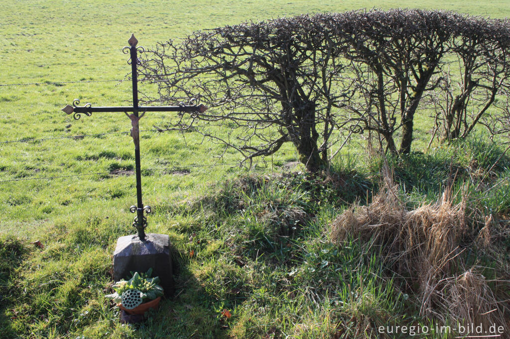 Flurkreuz, Eynatterheide (Eynatten), Buschhausstraße, Belgien. 