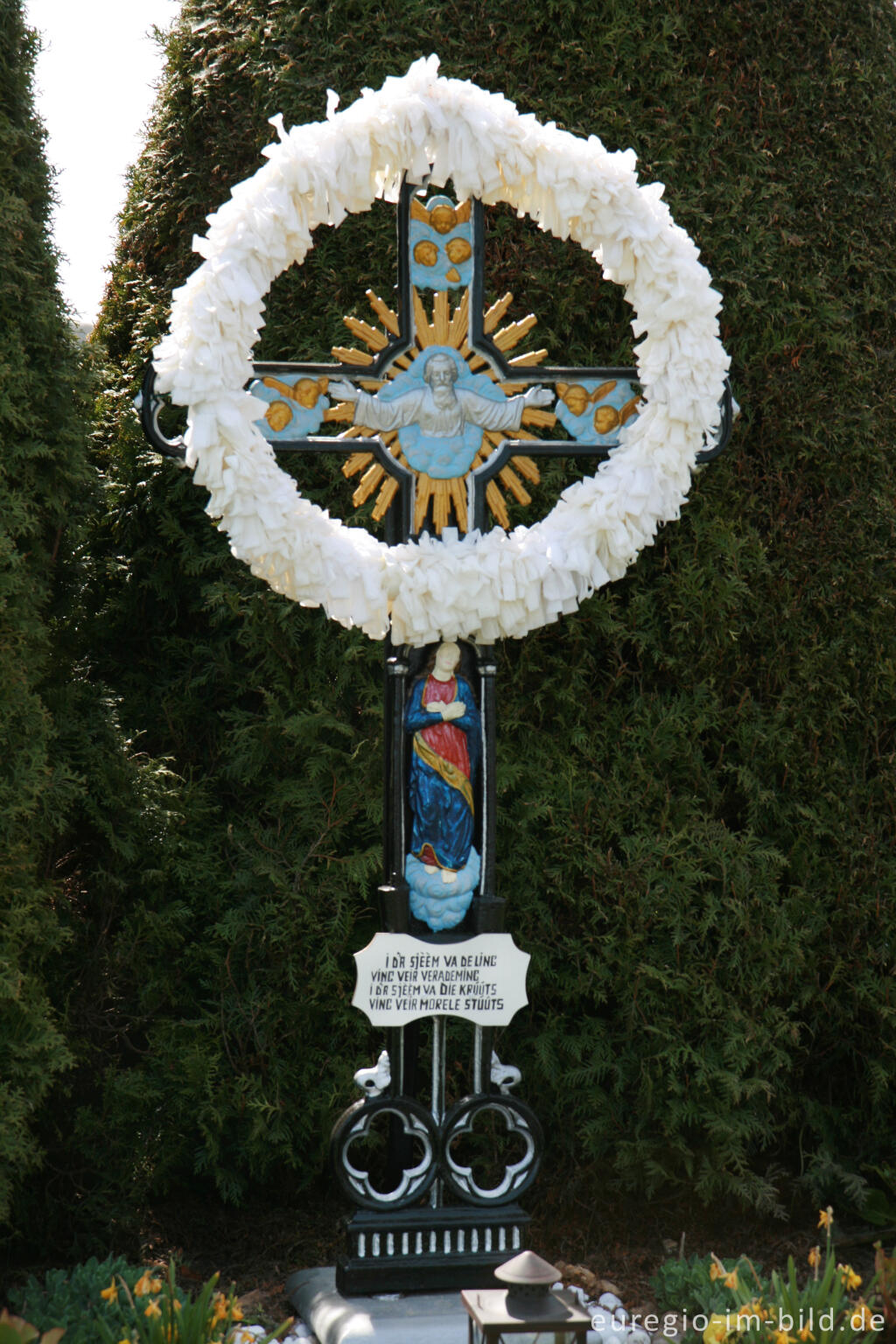 Detailansicht von Flurkreuz in Südlimburg, NL