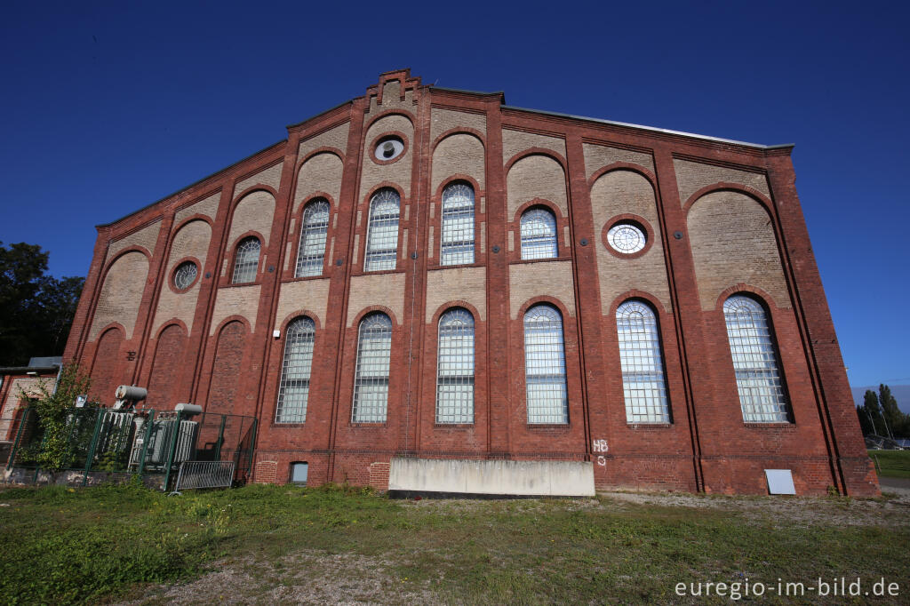 Detailansicht von Fördermaschinenhaus der Grube Anna II in Alsdorf