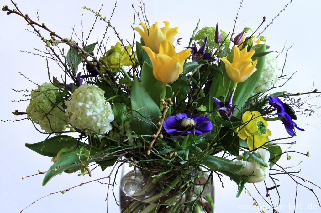 Detailansicht von Frühlings-Blumenstrauß von Ulrike Hager für den Monat März