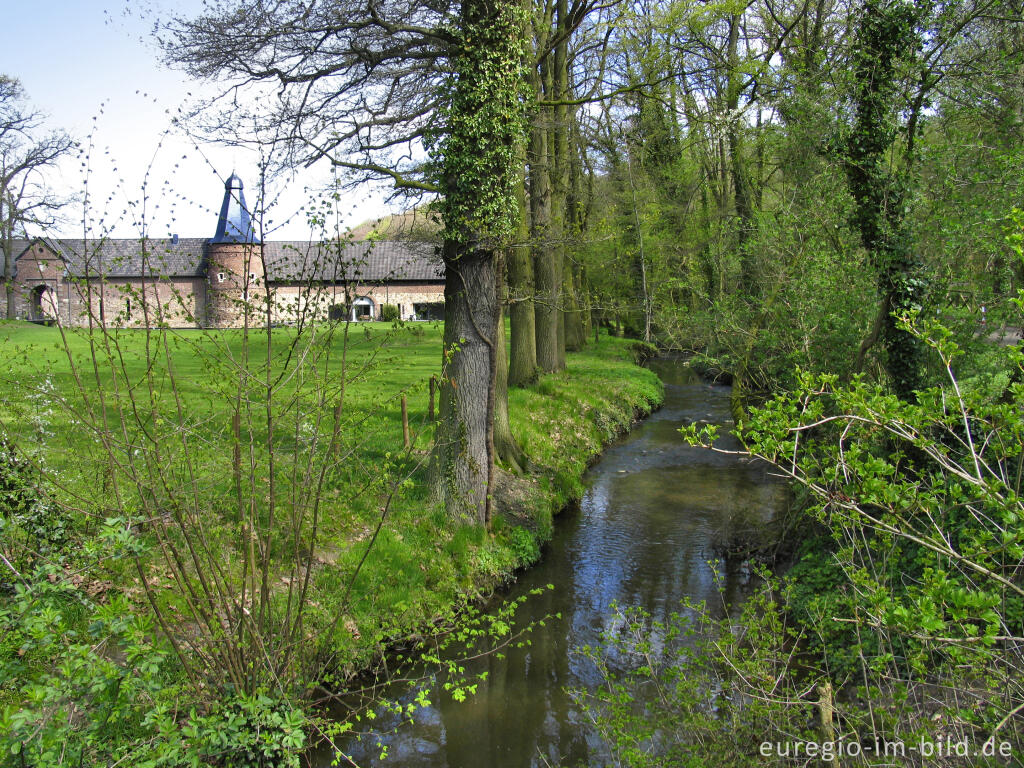 Detailansicht von Haus Heyden und Amstelbach, Aachen-Horbach