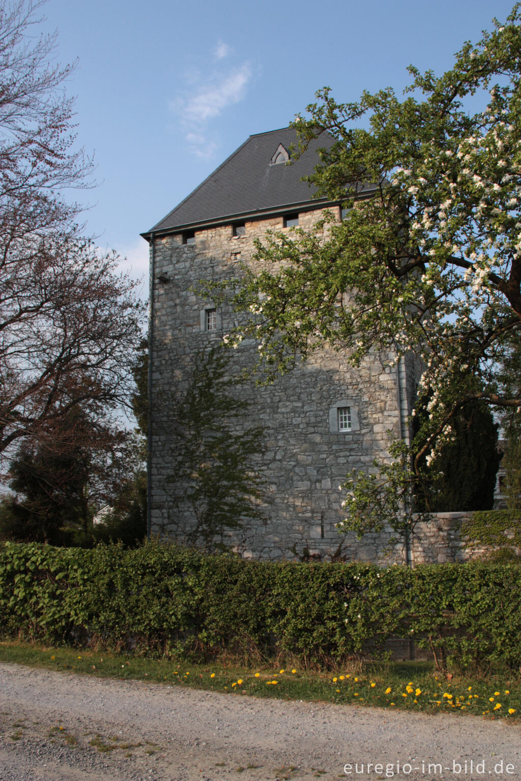 Detailansicht von Haus Raeren in Raeren, Belgien