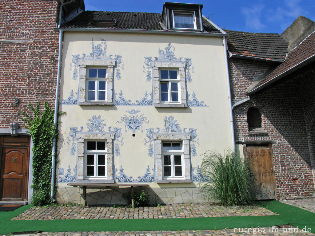 Detailansicht von Herzogenrath, altes Haus von 1547