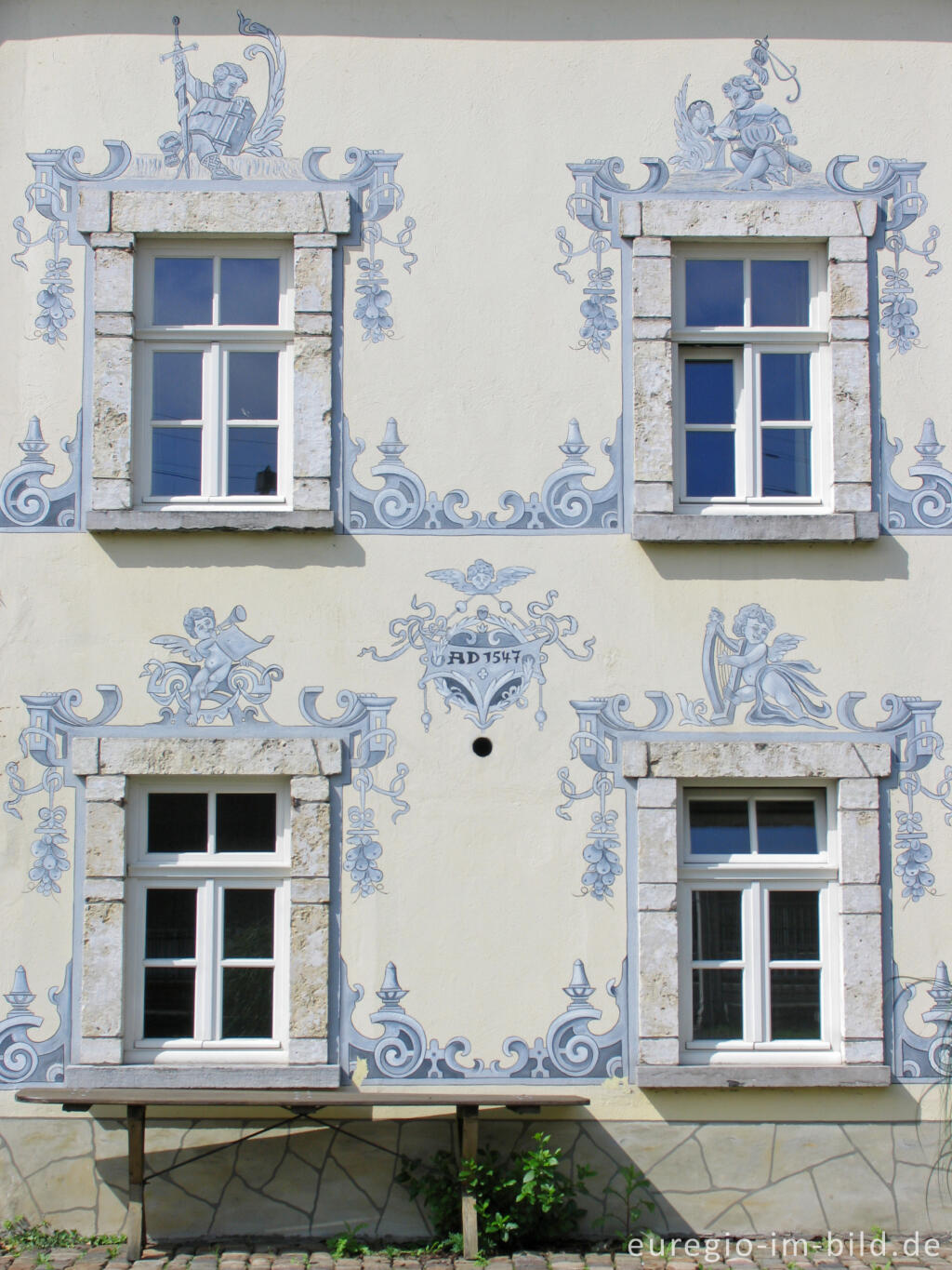 Detailansicht von Herzogenrath, altes Haus von 1547