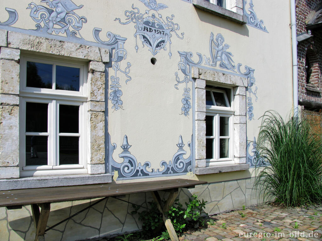 Detailansicht von Herzogenrath, altes Haus von 1547