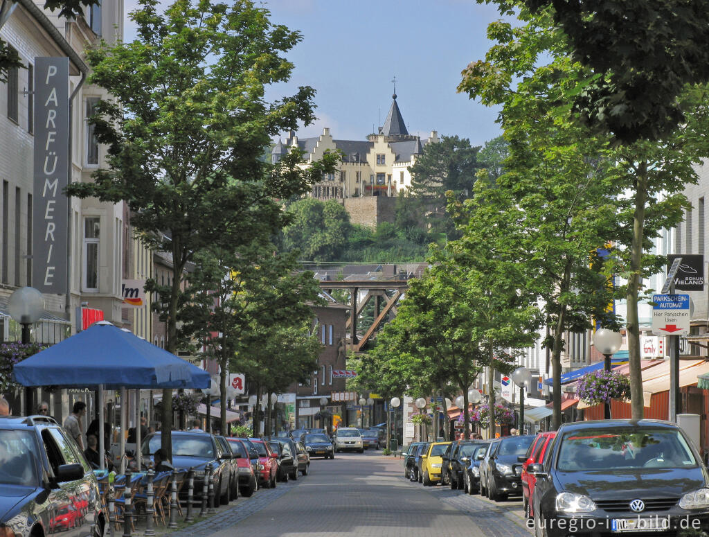 Detailansicht von Herzogenrath, Kleikstraße mit Burg Rode