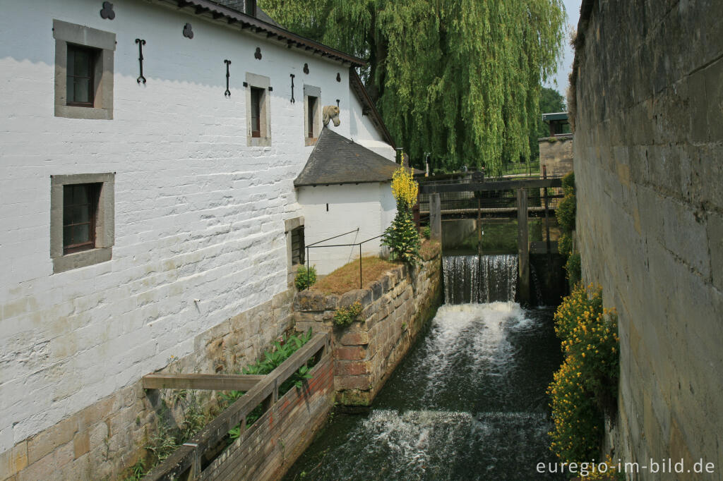 Detailansicht von Historische Wassermühle im Kasteeltuin Oud-Valkenburg