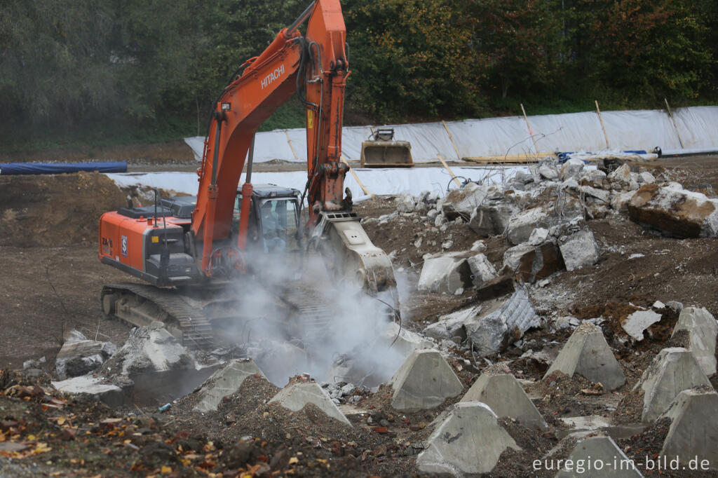 Höckerlinie des Westwalls in Aachen, freigelegt bei Bauarbeiten 2014