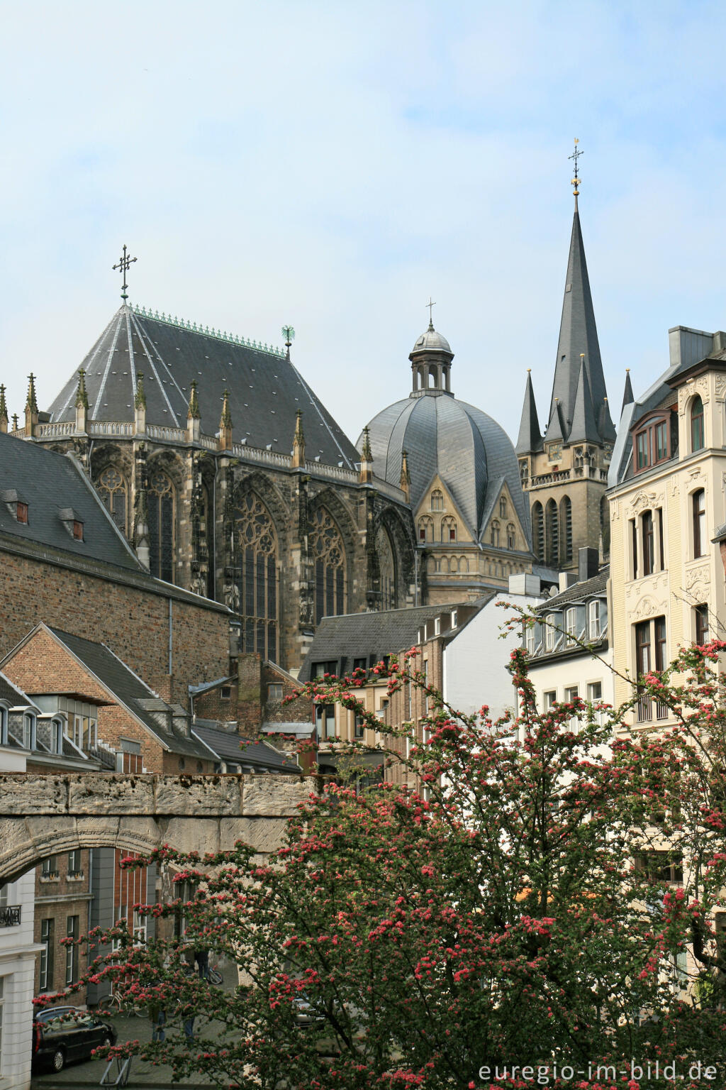 Detailansicht von Hof, Aachener Altstadt