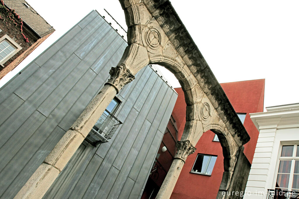 Detailansicht von Hof, Aachener Altstadt