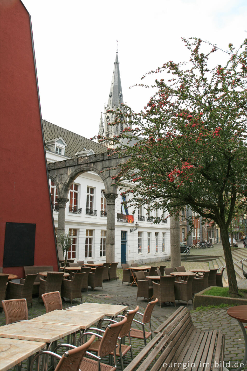 Detailansicht von Hof, Aachener Altstadt