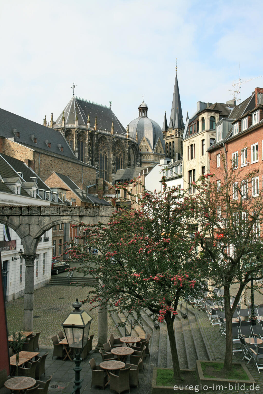 Detailansicht von Hof, Aachener Altstadt