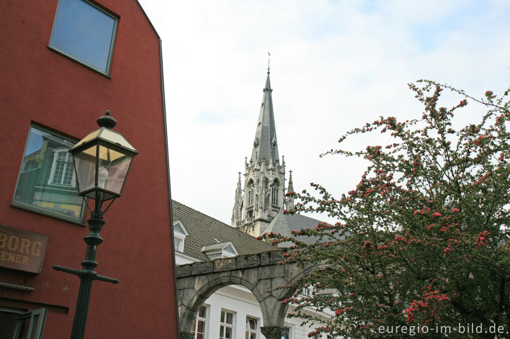 Detailansicht von Hof, Aachener Altstadt