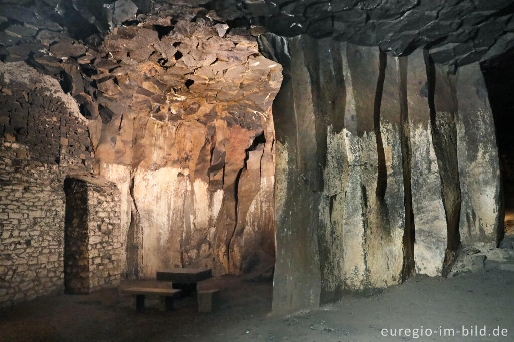 Detailansicht von In den Lavakellern von Mendig, Vulkaneifel