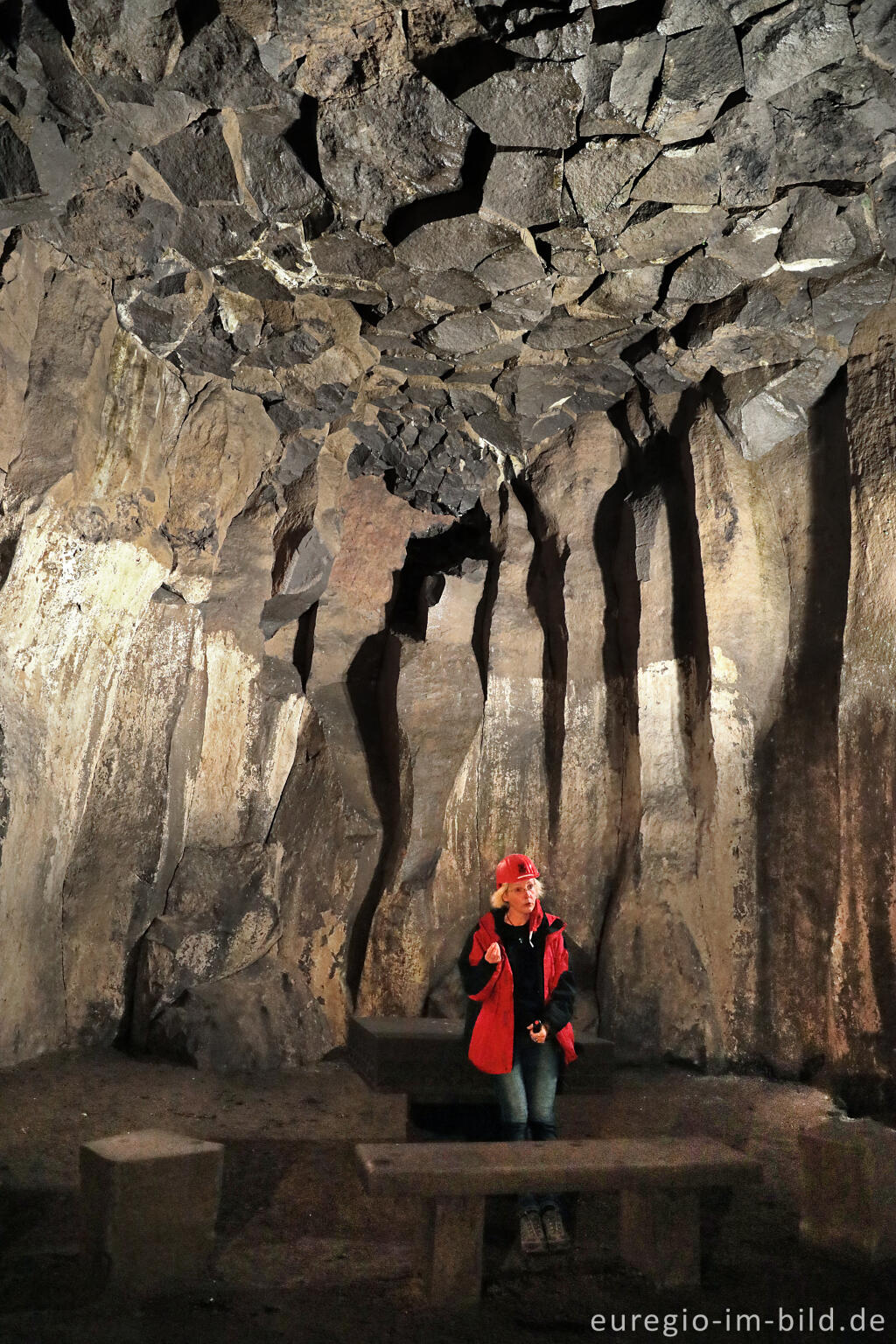 Detailansicht von In den Lavakellern von Mendig, Vulkaneifel