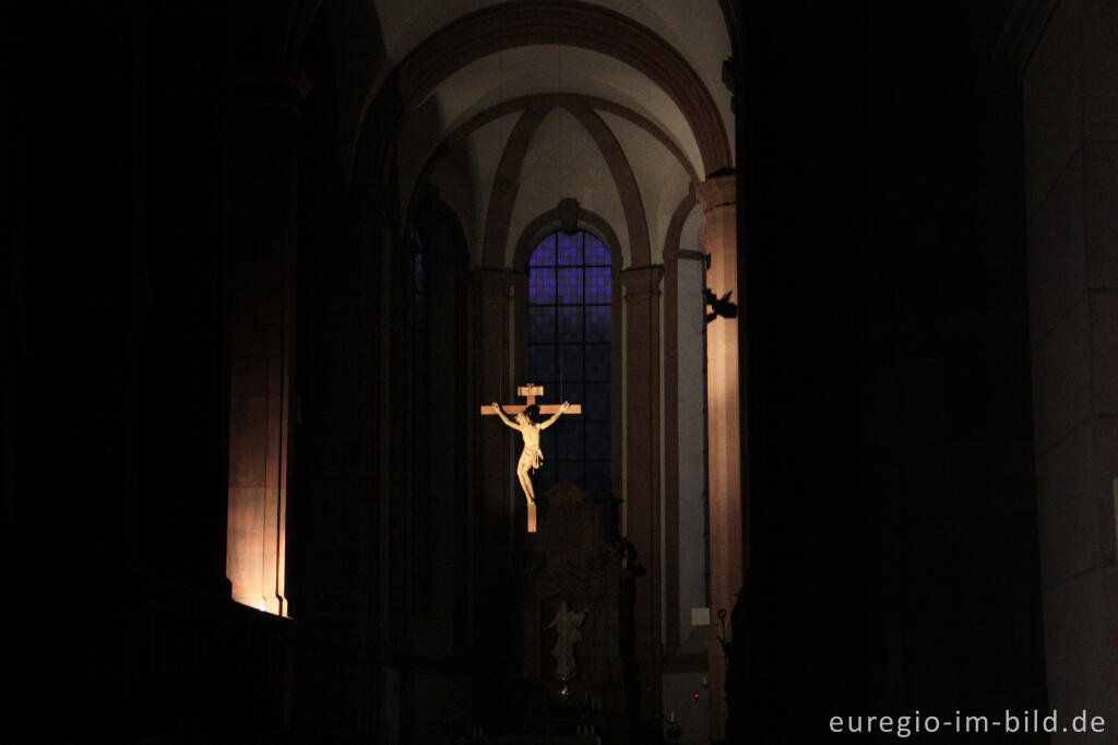 Detailansicht von In der barocken Abteikirche des Klosters Himmerod