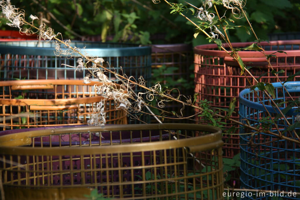 Detailansicht von Installation im Hospizgarten des Hortus Dialogus