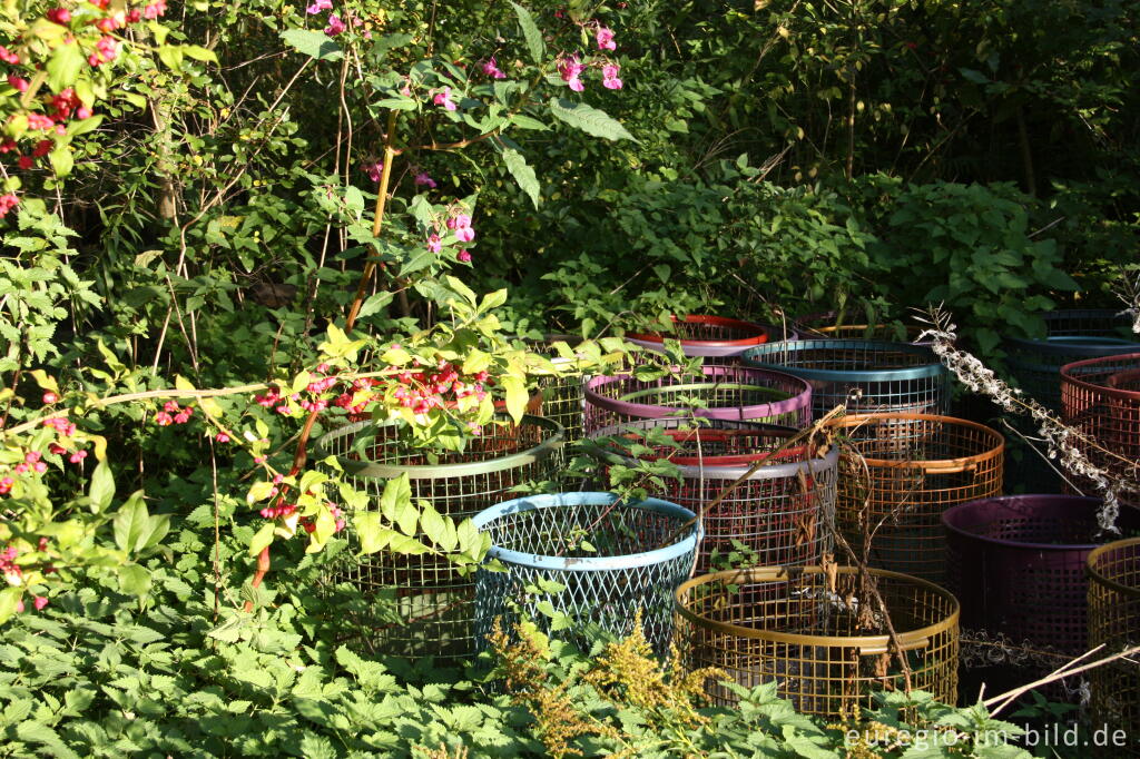 Detailansicht von Installation im Hospizgarten des Hortus Dialogus