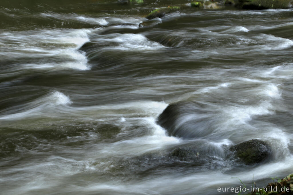 Detailansicht von Irreler Wasserfälle, Stromschnellen der Prüm